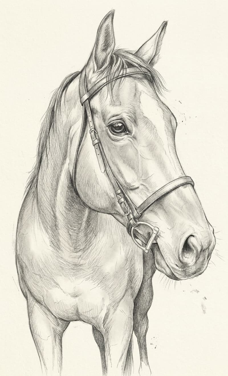 horse0, finished artwork