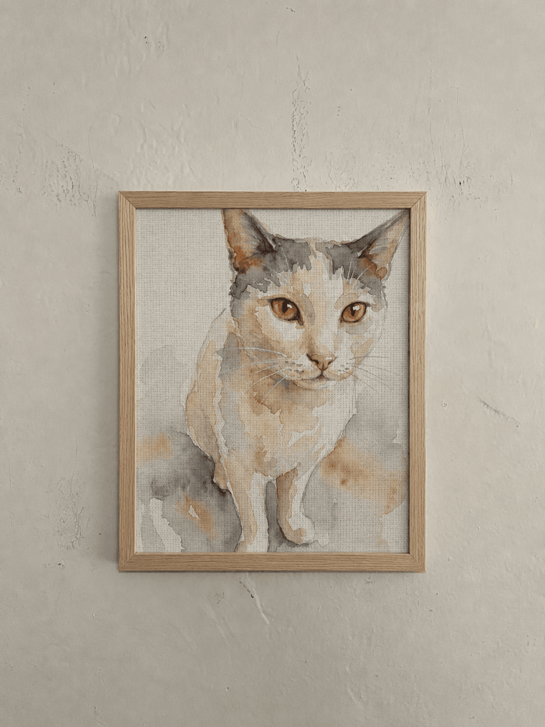 cat3, framed on the wall