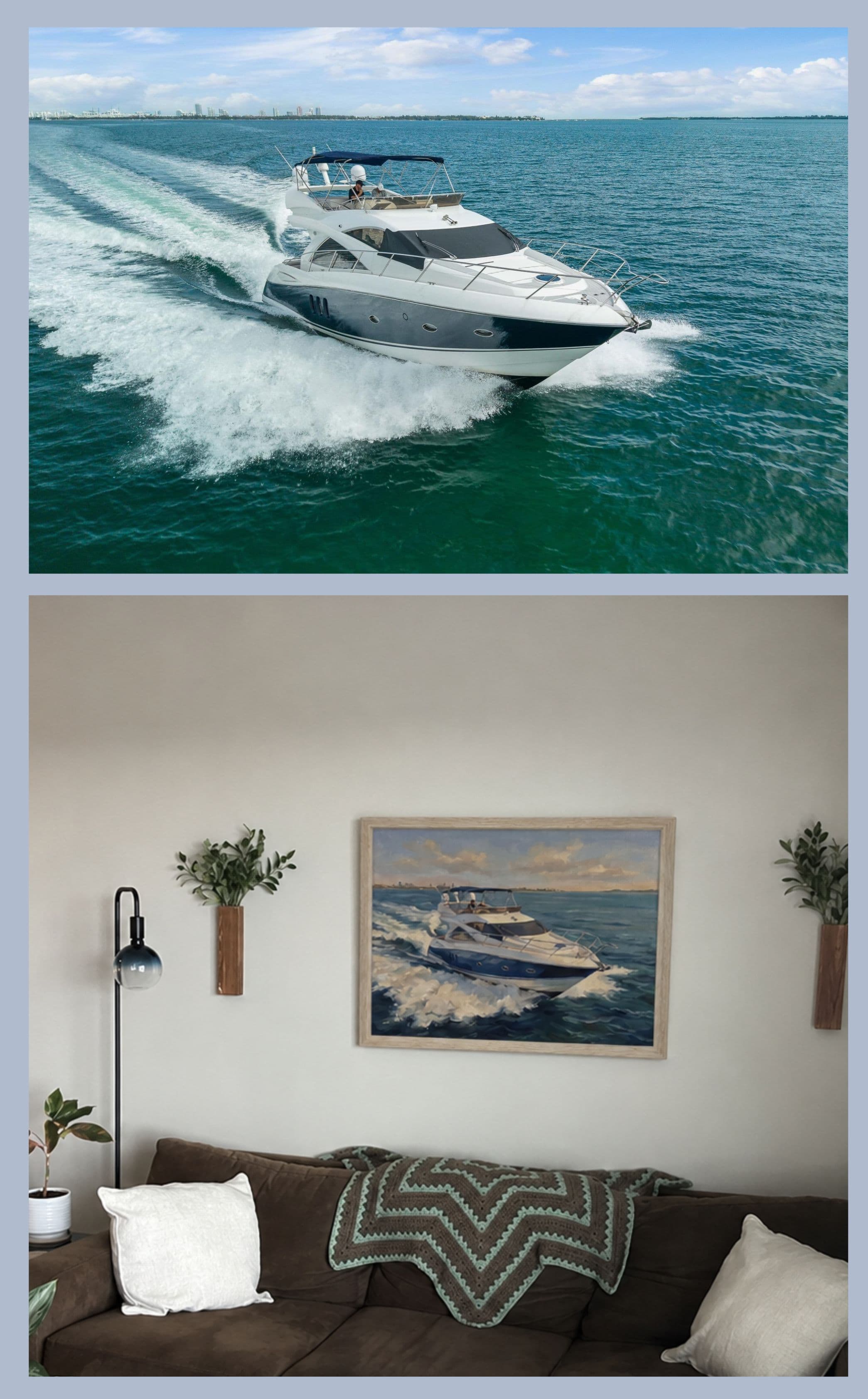 Sunseeker 50, before and after