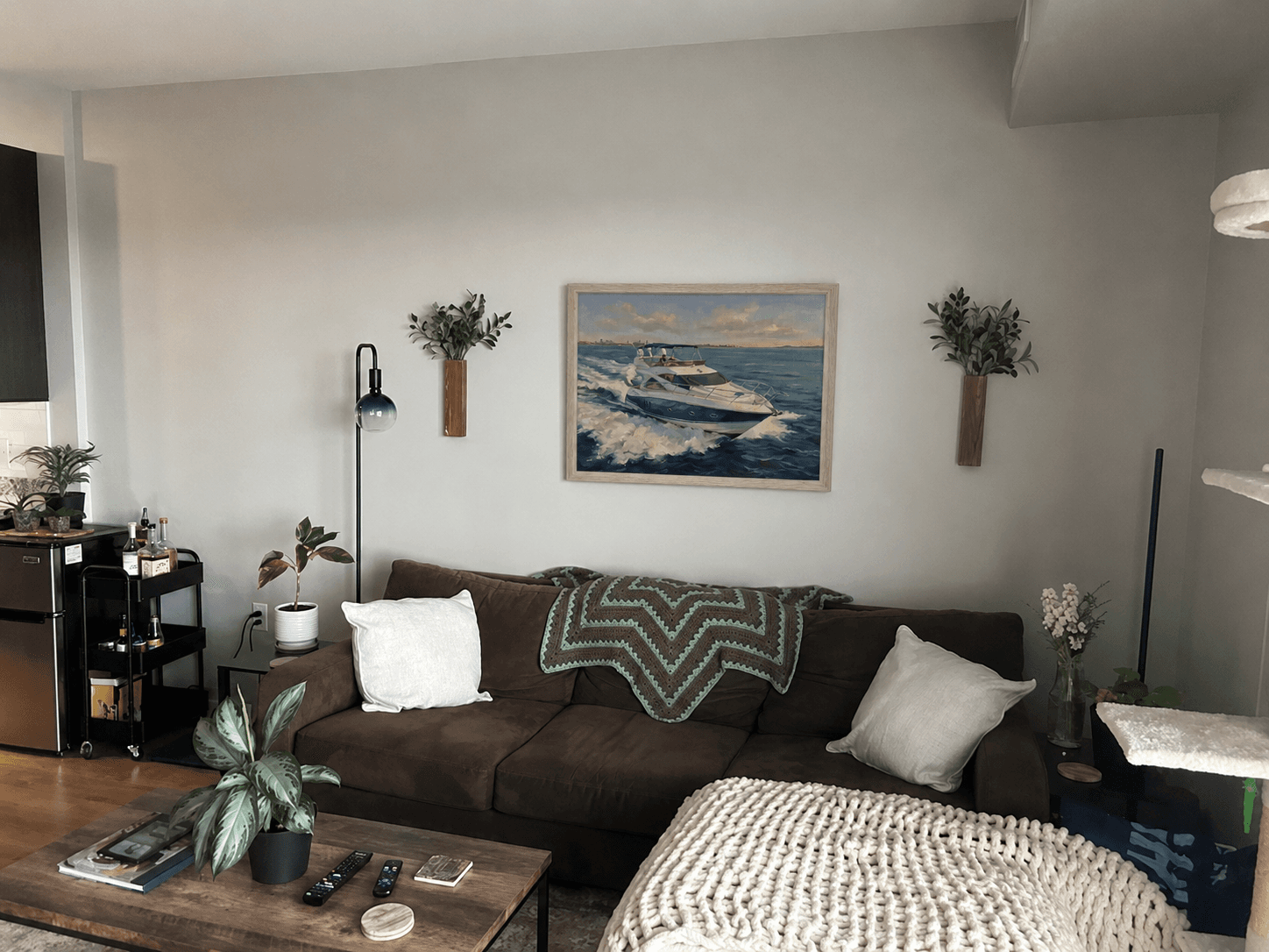 Sunseeker 50, framed on the wall