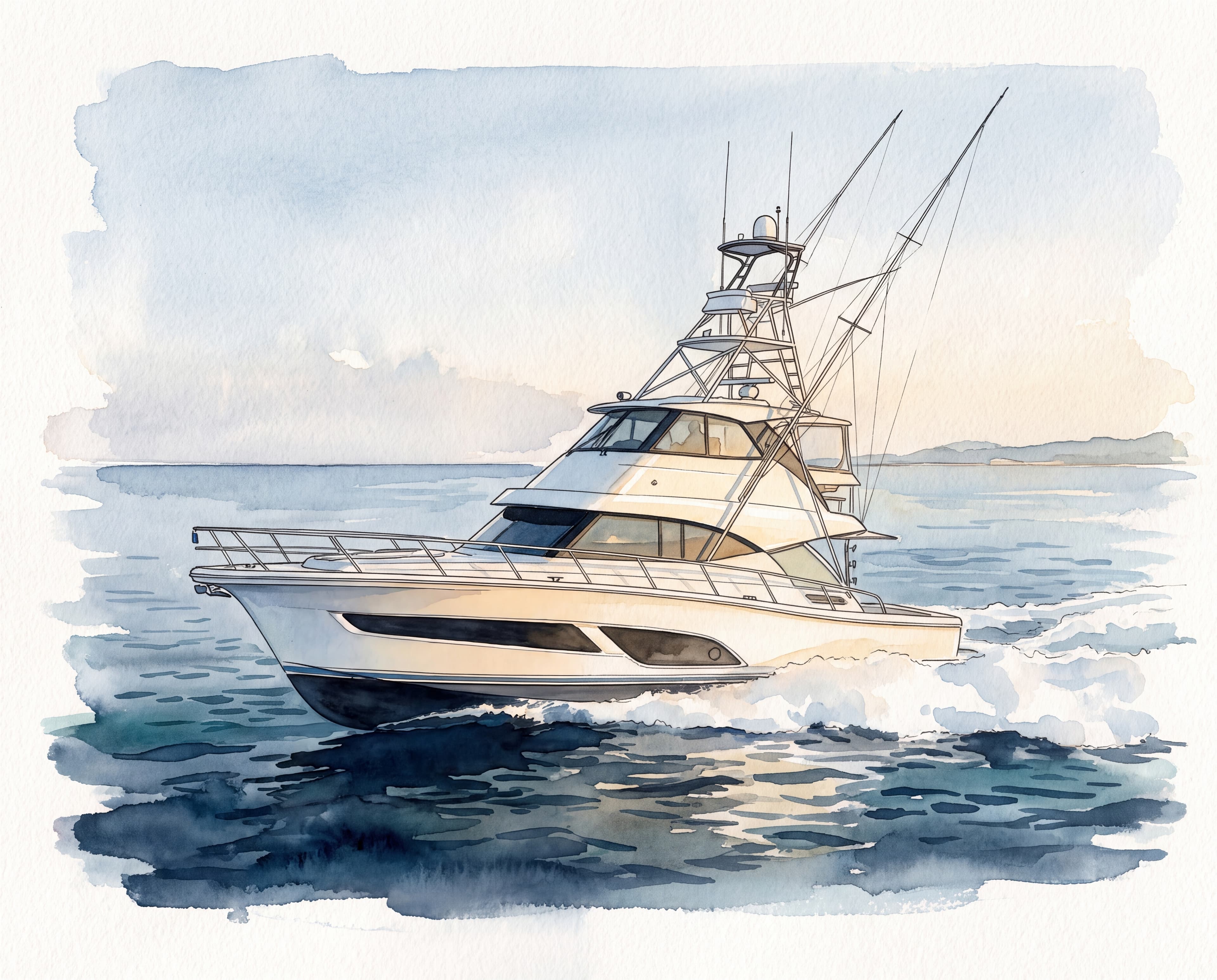 Riviera 50 Sport, finished artwork