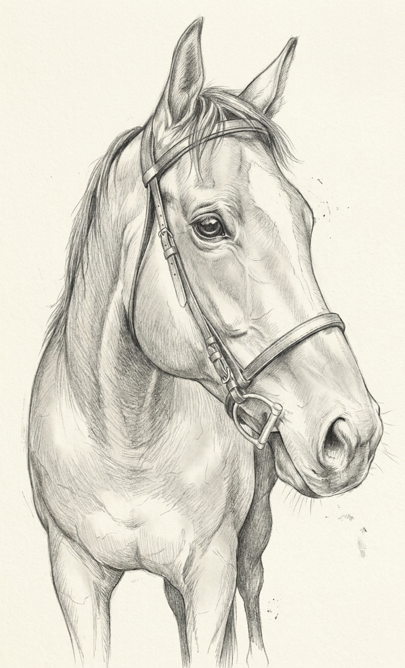 horse0, finished artwork